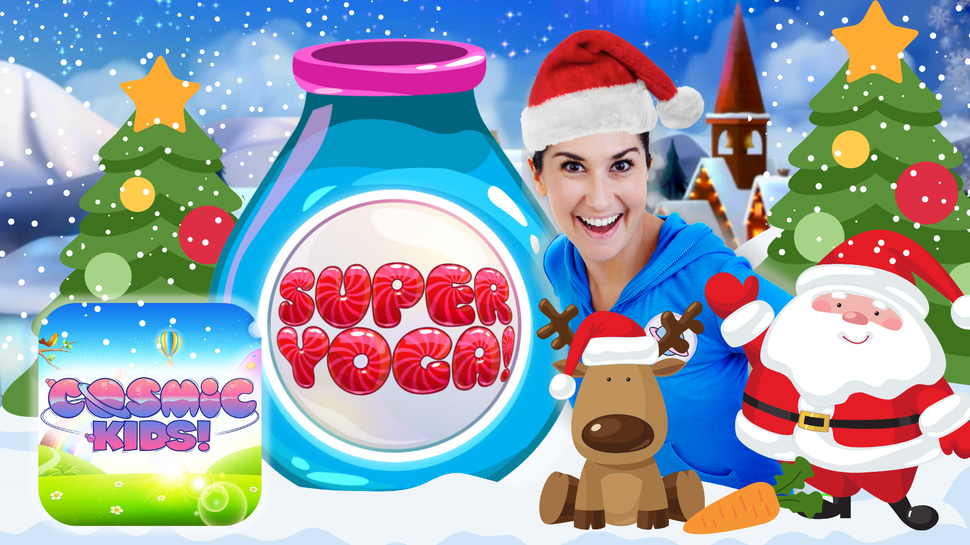 Christmas Super Yoga! | Yoga Games | Cosmic Kids